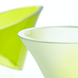 Karaffen grün - Glas - Glasdesign Sybille Homann - Der Feinschmecker - Wolfgang Tamm Fotografie