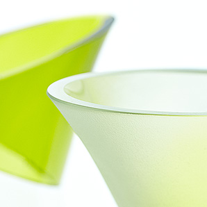 Karaffen grün - Glas - Glasdesign Sybille Homann - Der Feinschmecker - Wolfgang Tamm Fotografie